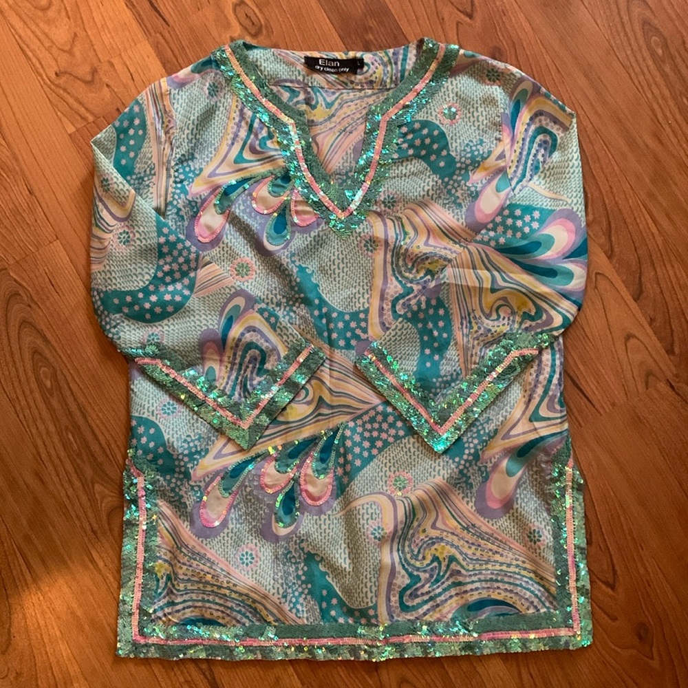 Elan Sequin Tunic